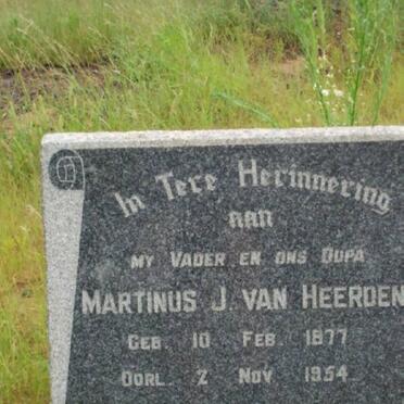HEERDEN Martinus J., van 1877-1954