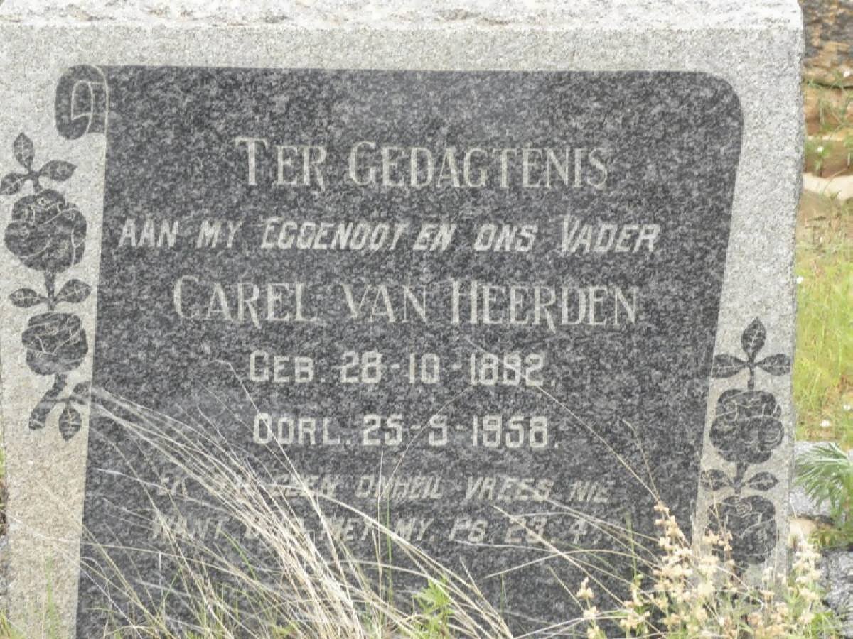 HEERDEN Carel, van 1892-1958