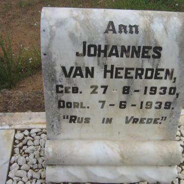 HEERDEN Johannes, van 1930-1939