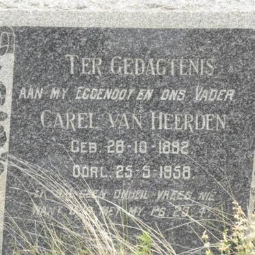 HEERDEN Carel, van 1892-1958