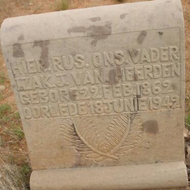 HEERDEN Izak J., van 1862-1942