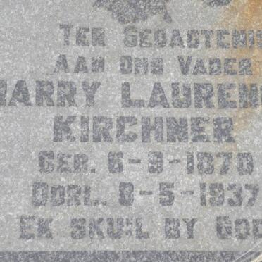 KIRCHNER Harry Laurence 1870-1937