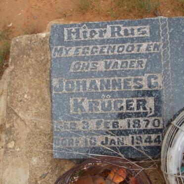 KRUGER Johannes G. 1870-1944