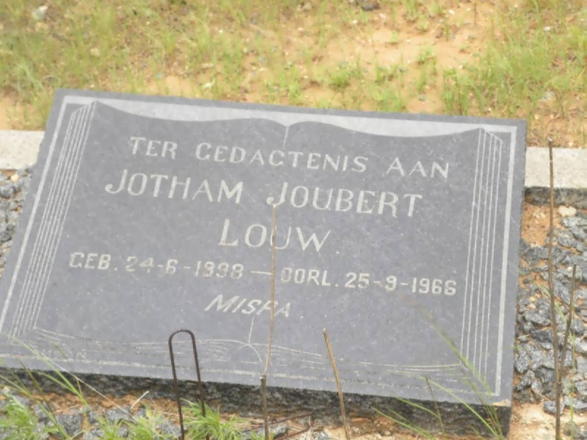 LOUW Jotham Joubert 1898-1966