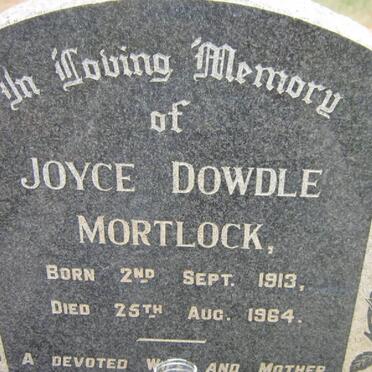 MORTLOCK Joyce Dowdle 1913-1964