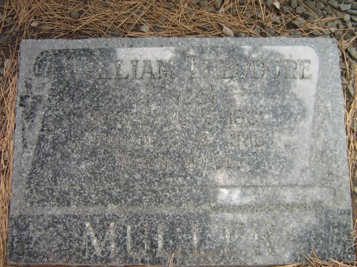 MULLER William Theodore