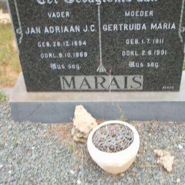 MARAIS Jan Adriaan J.C. 1894-1969 &amp; Gertruida Maria 1911-1991