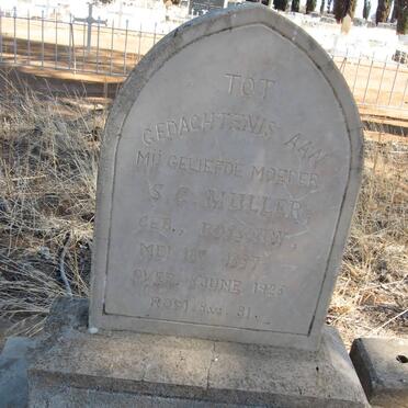 MULLER S.C. nee ROSSOUW 1857-1925