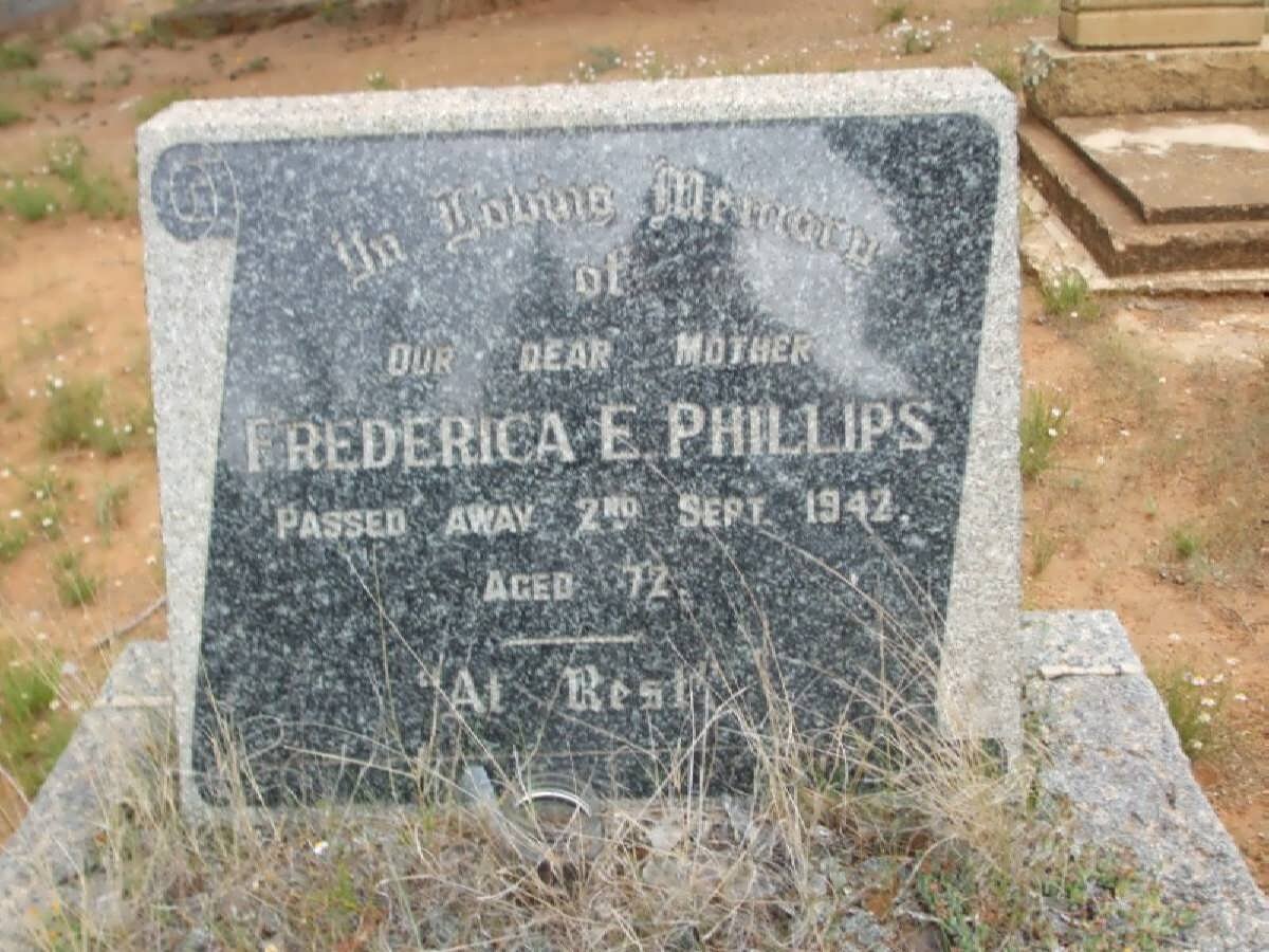 PHILLIPS Frederica E. -1942