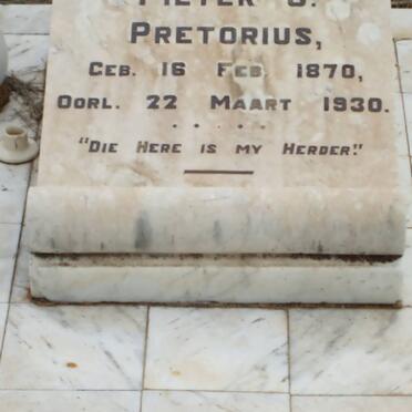 PRETORIUS ?eter 1870-1930