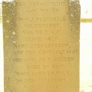 PRETORIUS W.H.J. -1901