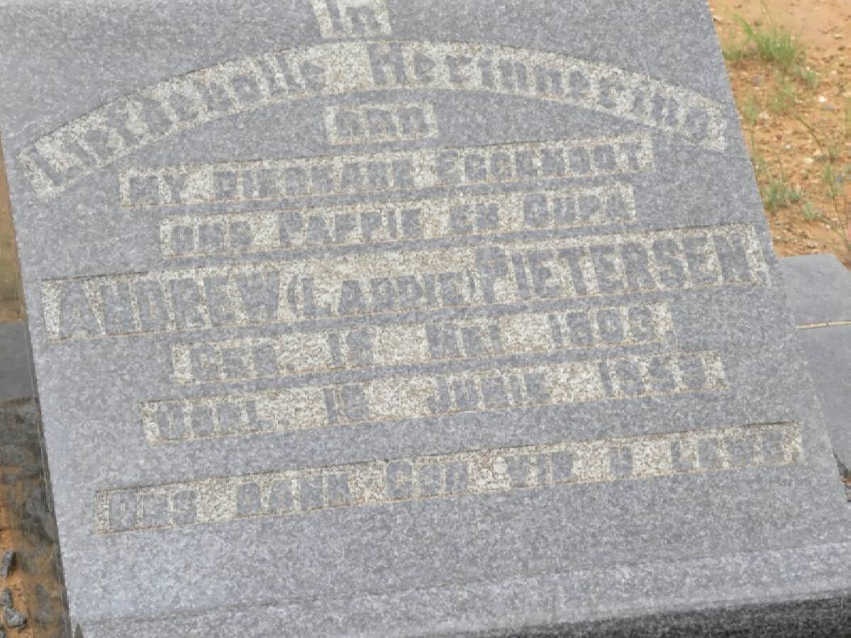 PIETERSEN Andrew 1903-1959