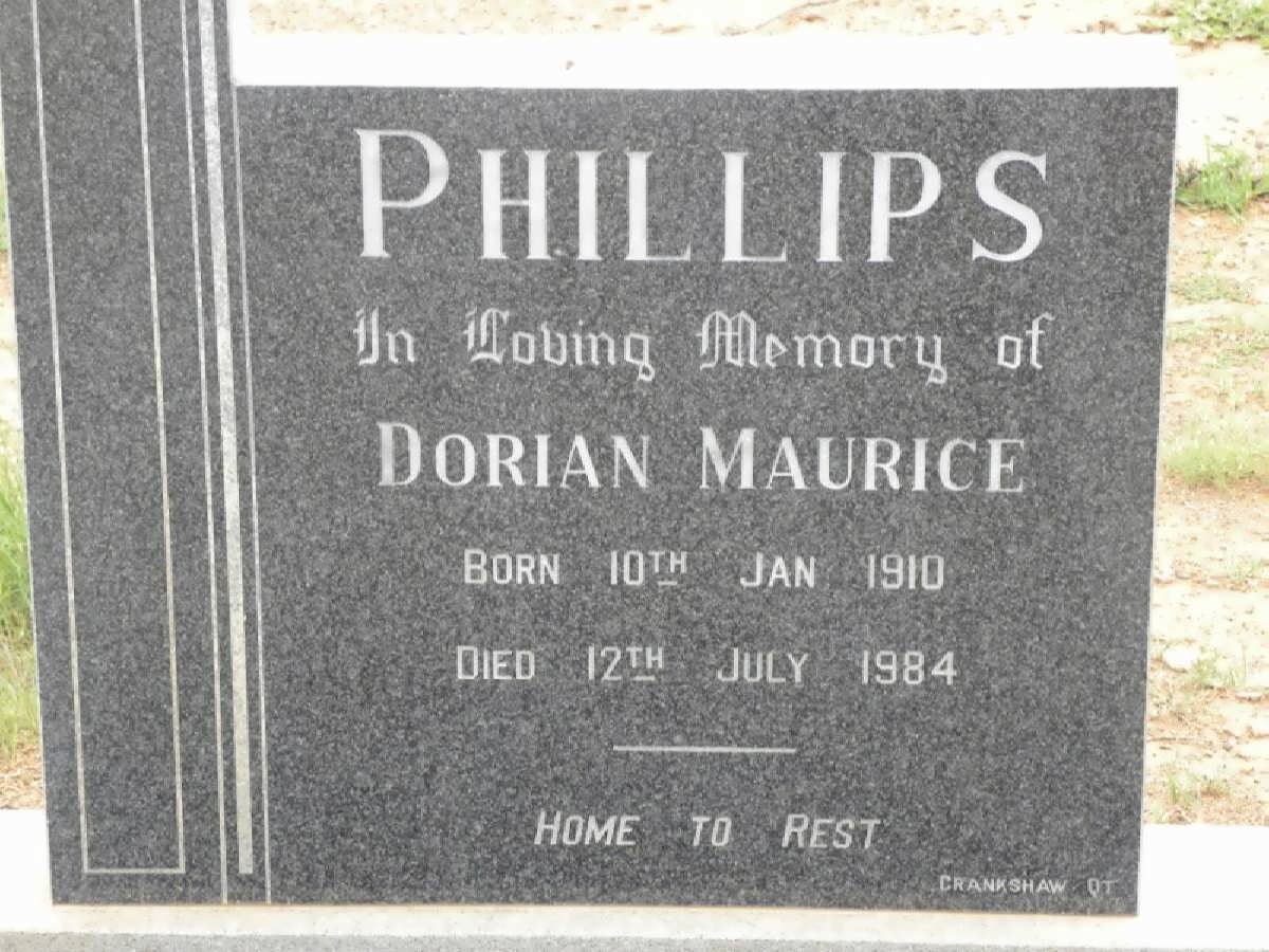 PHILLIPS Dorian Maurice 1910-1984