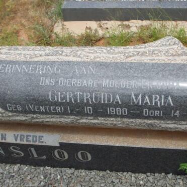 PRINSLOO Gertruida Maria nee VENTER 1900-1978