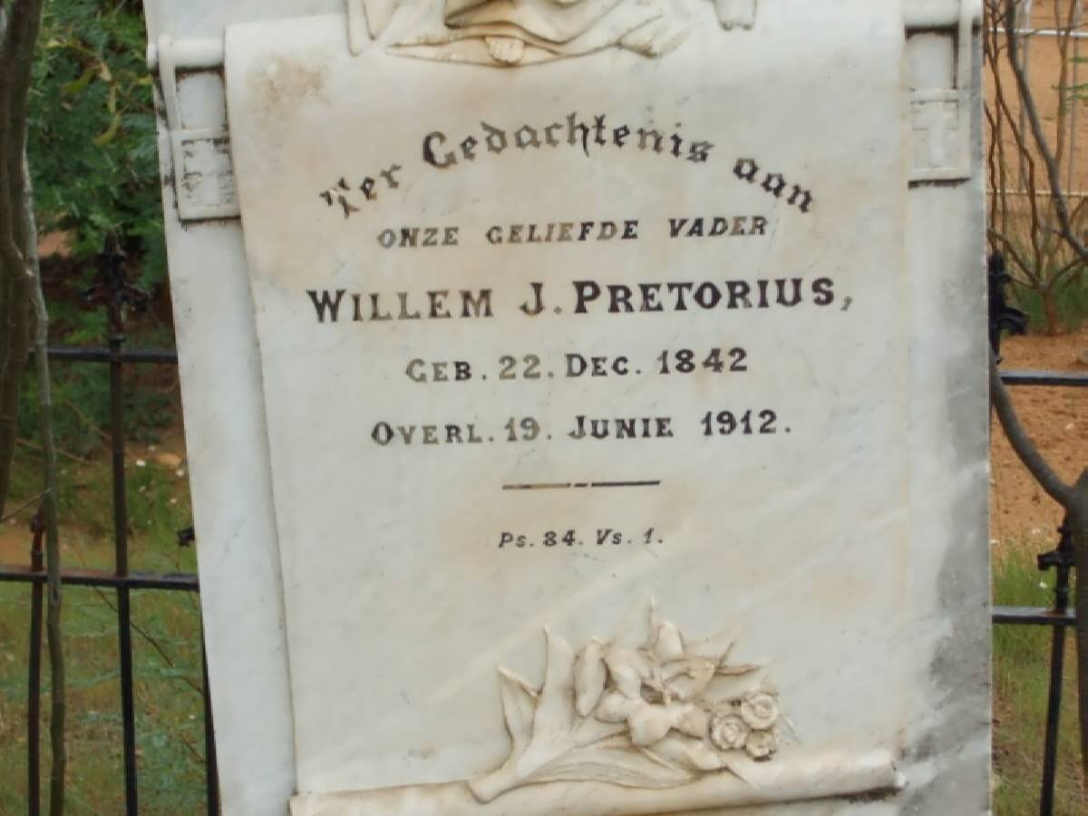 PRETORIUS Willem J. 1842-1912