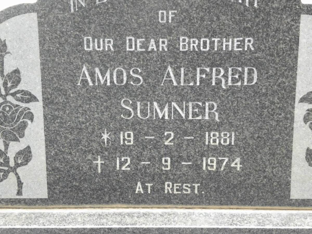 SUMNER Amos Alfred 1881-1974