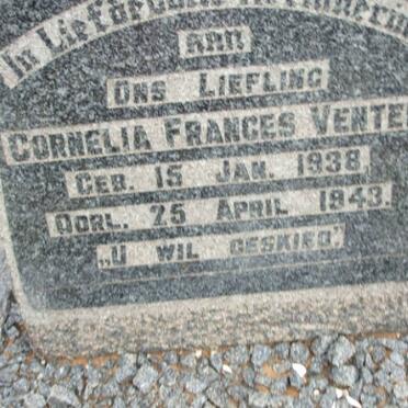 VENTER Cornelia Frances 1938-1943