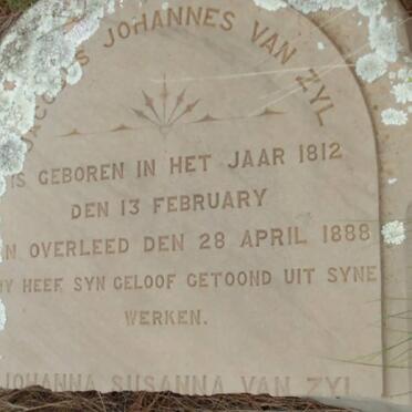 ZYL Jacobus Johannes, van 1812-1888 &amp; Johanna Susanna LEGRANGE 1813-1888