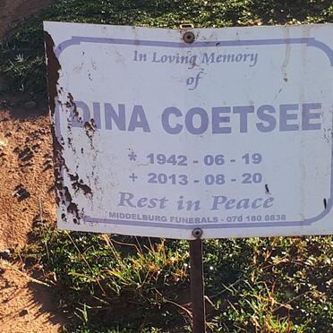 COETSEE Dina 1942-2013