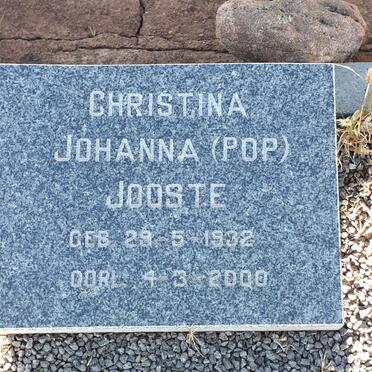 JOOSTE Christina Johanna 1932-2000