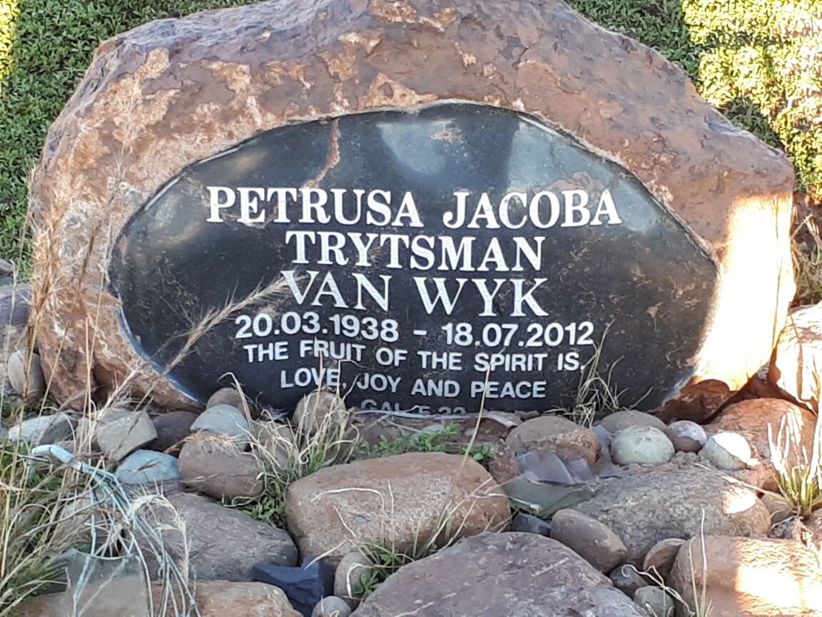 WYK Petrusa Jacoba Trytsman, van 1938-2012