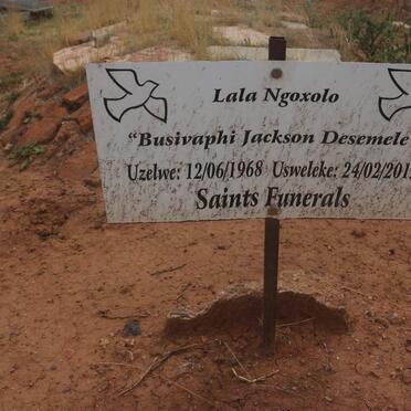 DESEMELE Busivaphi Jackson 1968-2012