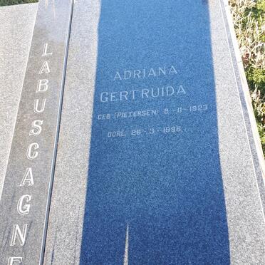 LABUSCAGNE Johannes Nicolaas 1931-2014 &amp; Adriana Gertruida PIETERSEN 1927-1996