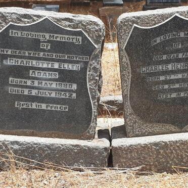 ADAMS Charles Henry 1873-1957 &amp; Charlotte Ellen 1880-1942