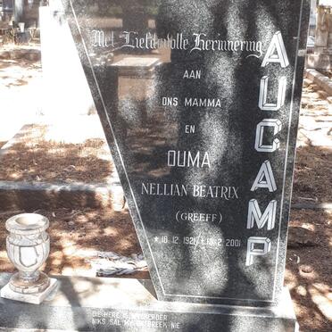 AUCAMP Jan Christoffel 1913-1975 &amp; Nellian Beatrix GREEFF 1921-2001