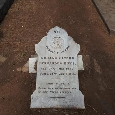 BUYS Schalk Petrus Bernardus 1842-1914