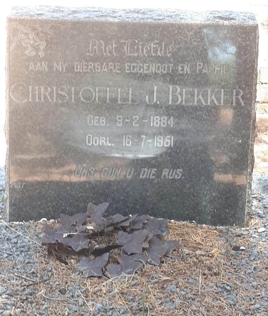 BEKKER Christoffel J. 1884-1951