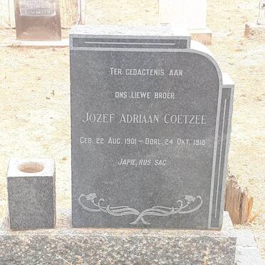 COETZEE Jozef Adriaan 1901-1918