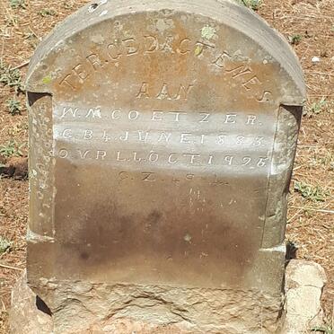 COETZER W.M. 1883-1925