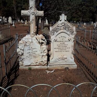 CALLAHAN John Christian -1896 &amp; Magdalena M.E. DRY -1895