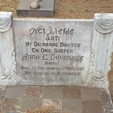 DUVENAGE Anna E. -1946