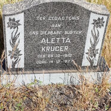KRUGER Aletta 1912-1977