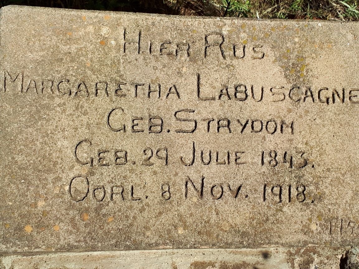 LABUSCAGNE Margaretha nee STRYDOM 1843-1918