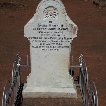 MASON Claxton John 1864-1901