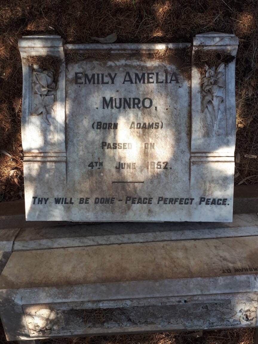 MUNRO Emily Amelia nee ADAMS -1952
