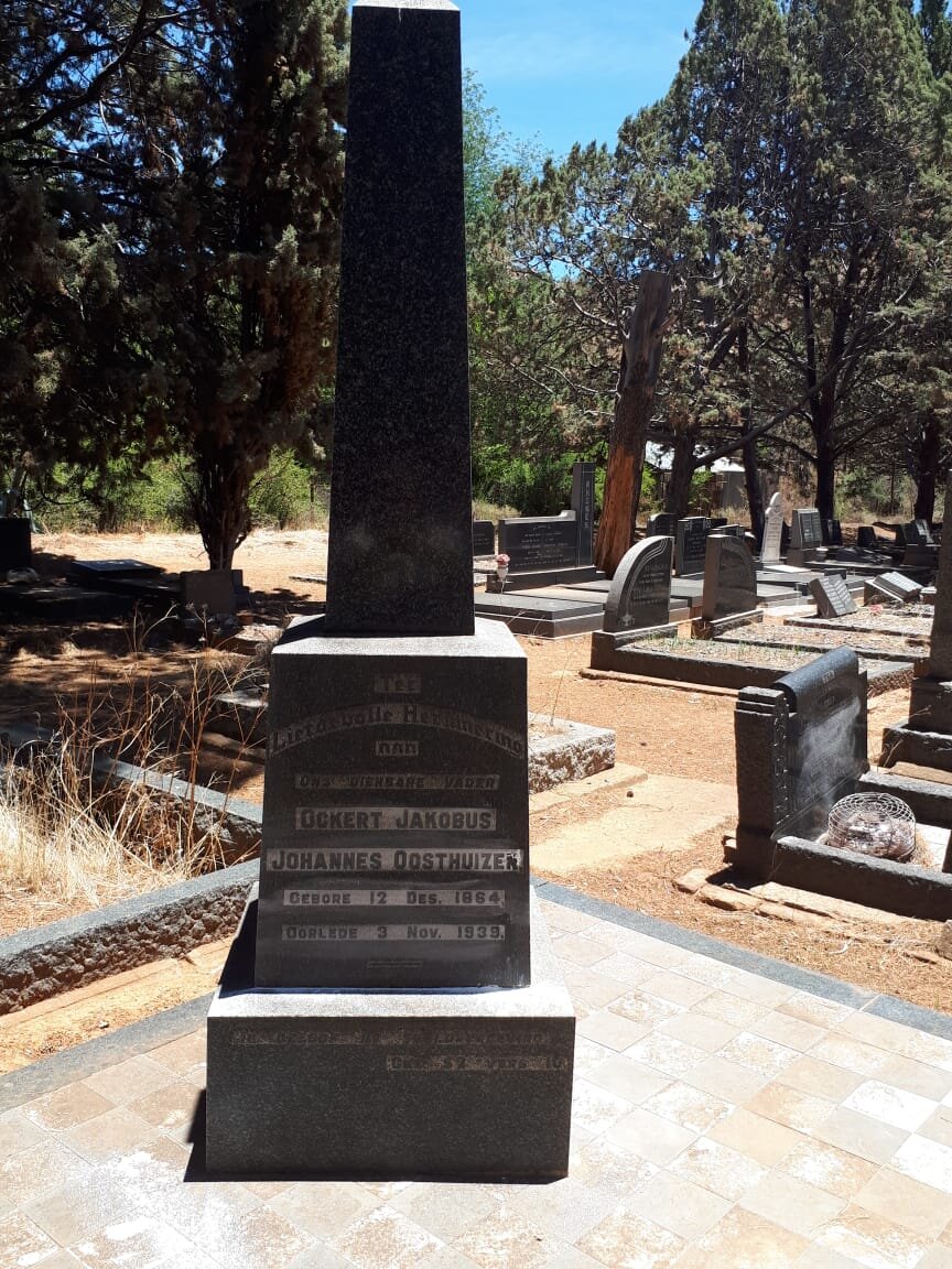 OOSTHUIZEN Ockert Jacobus Johannes 1864-1939