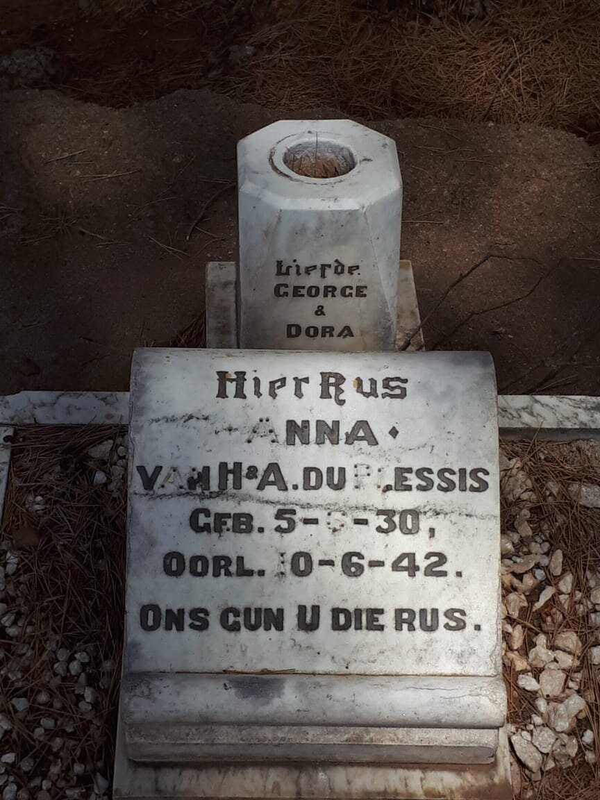 PLESSIS Anna, du 1930-1942