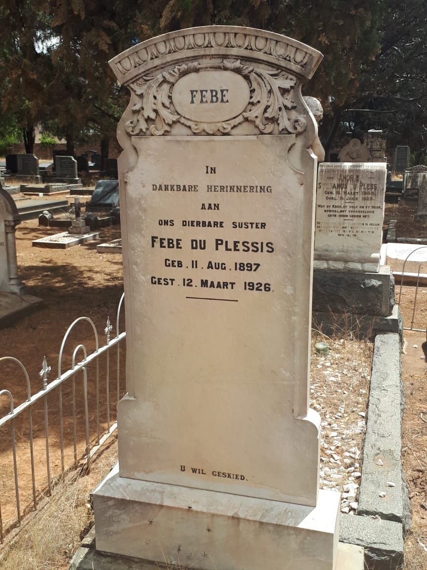 PLESSIS Febe, du 1897-1926