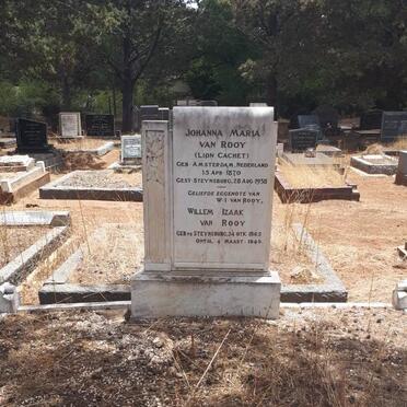 ROOY Willem Izak, van 1865-1940 &amp; Johanna Maria LION-CACHET 1870-1938