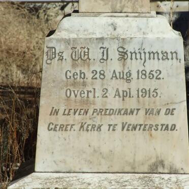 SNIJMAN W.J. 1852-1915