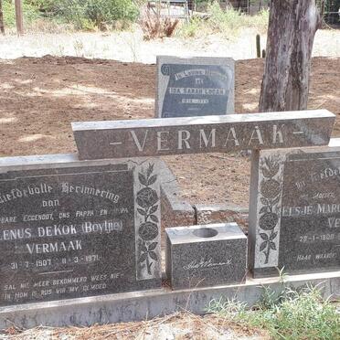 VERMAAK Helenus de Kok 1907-1971 &amp; Elsje Margaretha Aletta STEYN 1906-1994