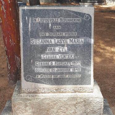 ZYL Susanna Lasya Maria, van nee VENTER 1877-1949