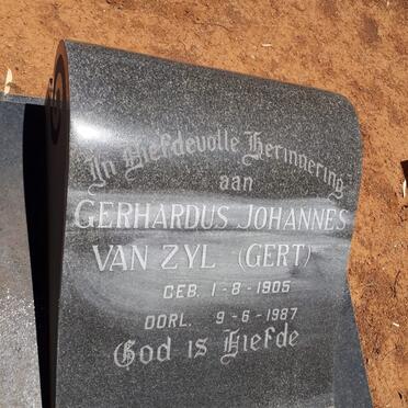ZYL Gerhardus Johannes, van 1905-1987