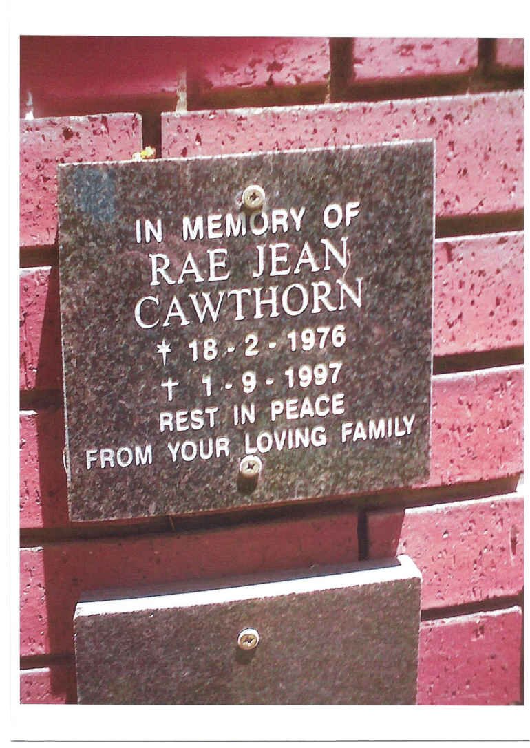 CAWTHORN Rae Jean 1976-1997