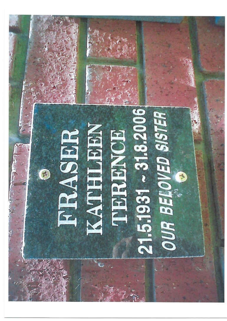 FRASER Kathleen Terence 1931-2006