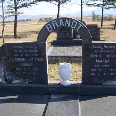 BRANDT Friedrich Christian August 1905-1977 &amp; Bertha Louisa Matilda ZEHMKE 1904-1989